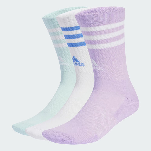 Adidas 愛迪達 3s C Spw Crw 3p JW2766 中筒襪 三雙入 綠白紫