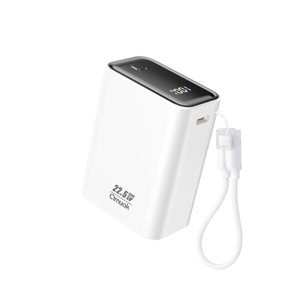 【amuok】小立方行動電源 10000 mAh 白