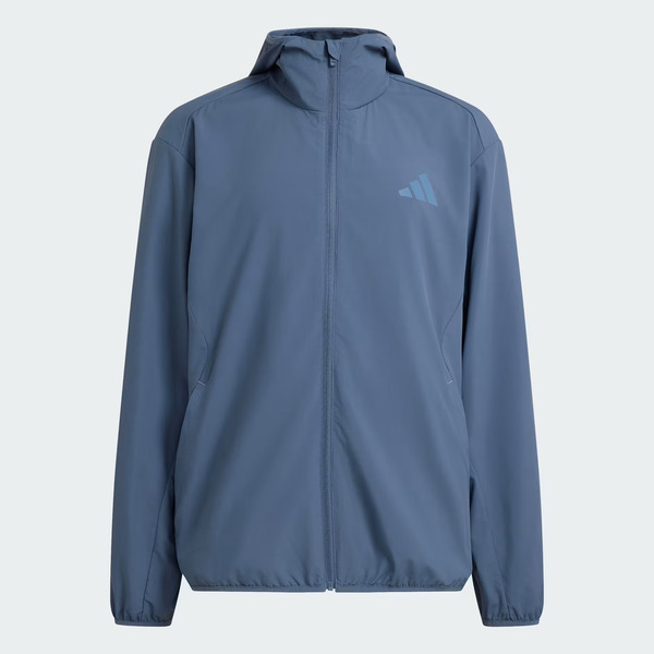 Adidas 愛迪達 Trn Wv Jkt KU8497 男 夾克 運動外套 休閒穿搭 吸濕排汗 灰藍