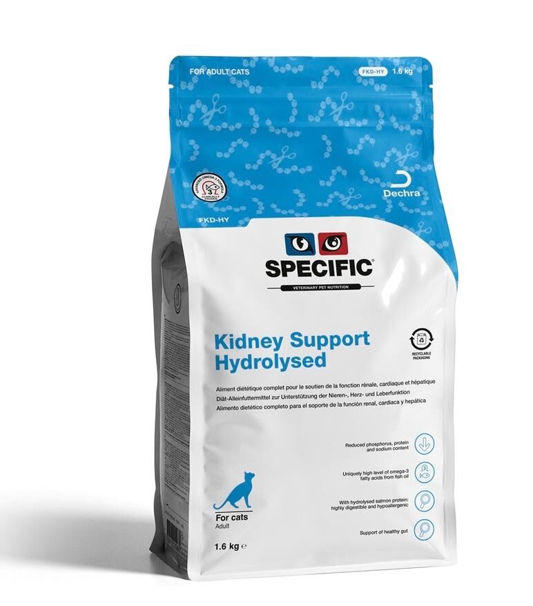 Dechra SPECIFIC - FKD 處方成貓用腎臟水解低敏腎臟支持配方 (1.6kg)