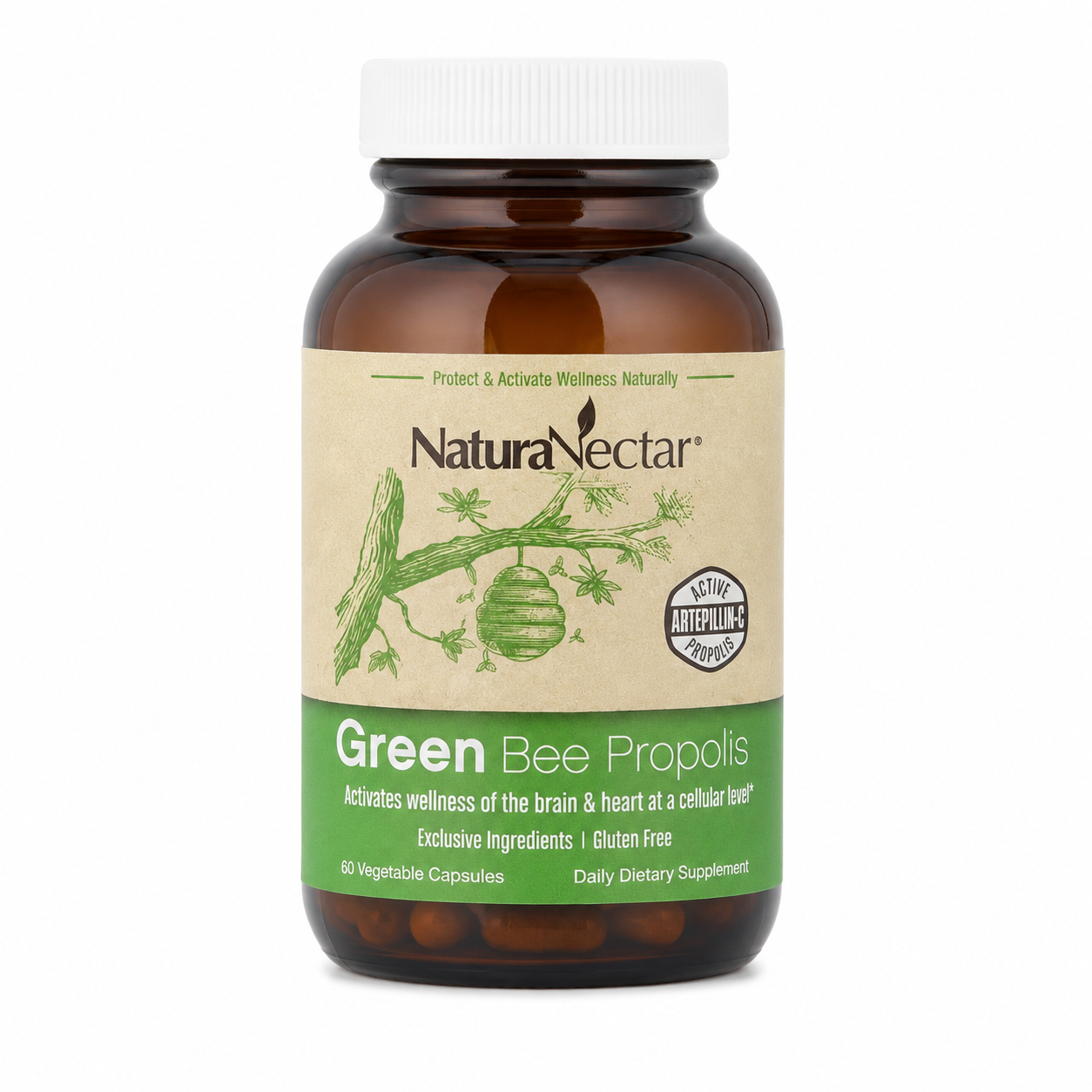 【iHerb】NaturaNectar Bee Propolis 綠蜂膠 60粒素膠囊