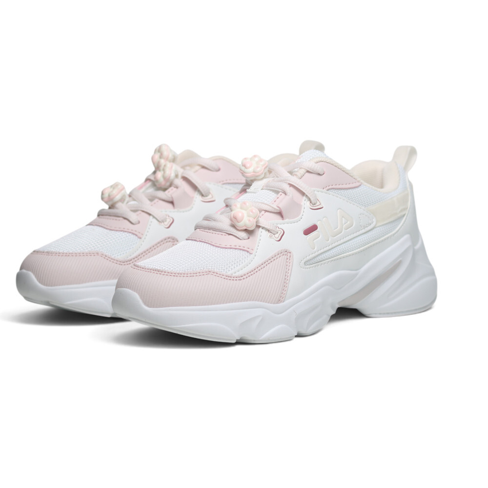 FILA 休閒鞋 粉白 粉貓爪 復古 老爹鞋 女 5C942A155
