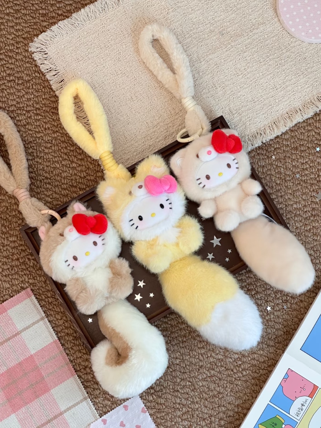 正版授權 TOPTOY x HELLO KITTY 三麗鷗 治癒森林系列 毛絨絨 大尾巴 吊飾 公仔 盲盒