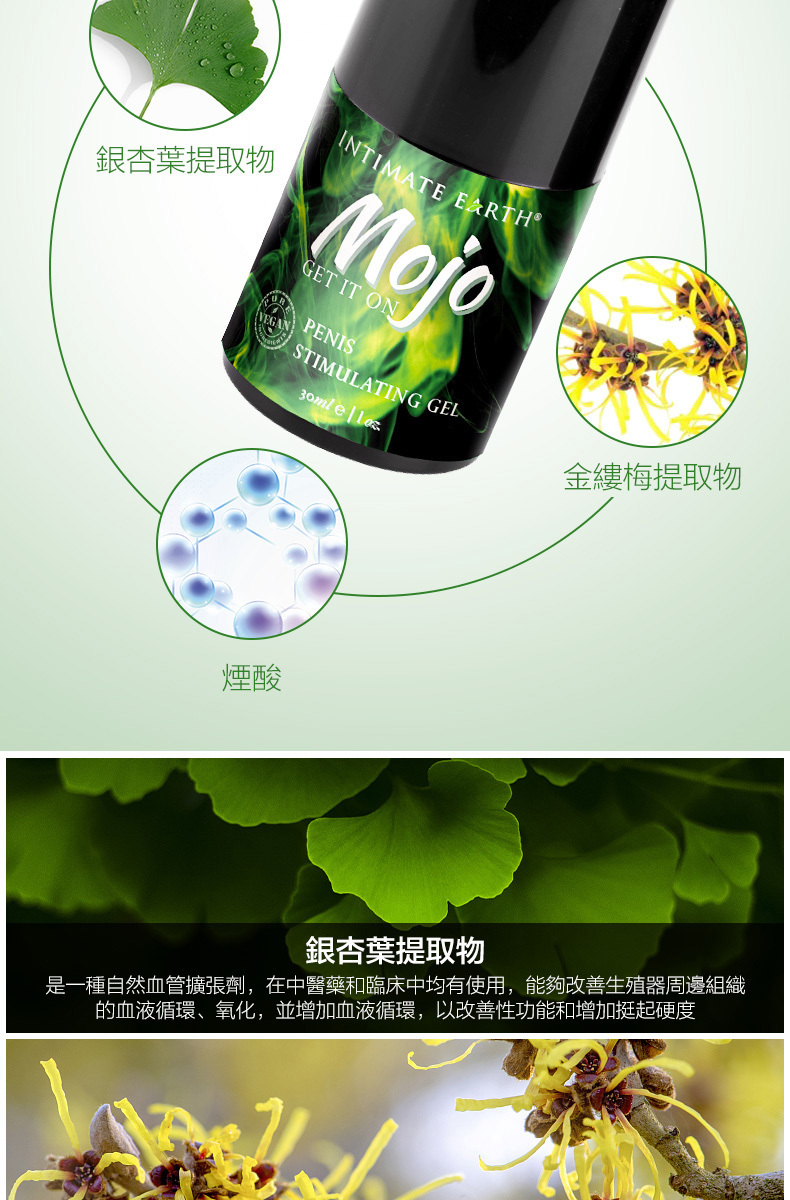 Intimate Earth  菸鹼酸 + 生薑 陰莖刺激凝膠