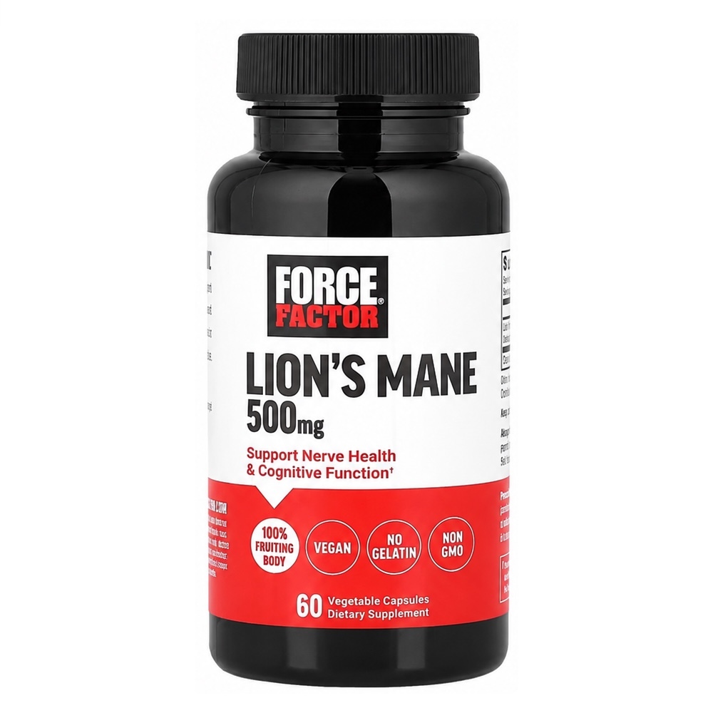【iHerb】Force Factor Lion's Mane 猴頭菇 500mg 60粒膠囊
