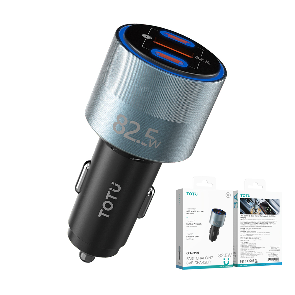 TOTU 82.5W A+C+C Fast Car Charger