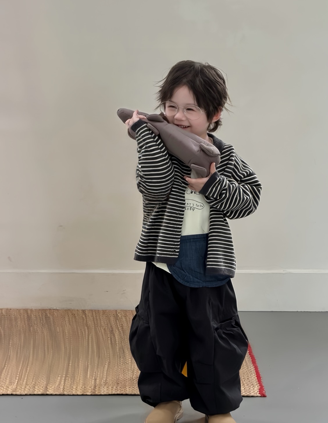 工裝縮口休閒長褲