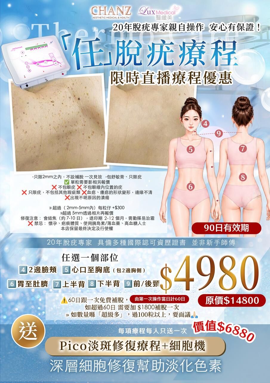Lux Medical 2026 任脫疣療程