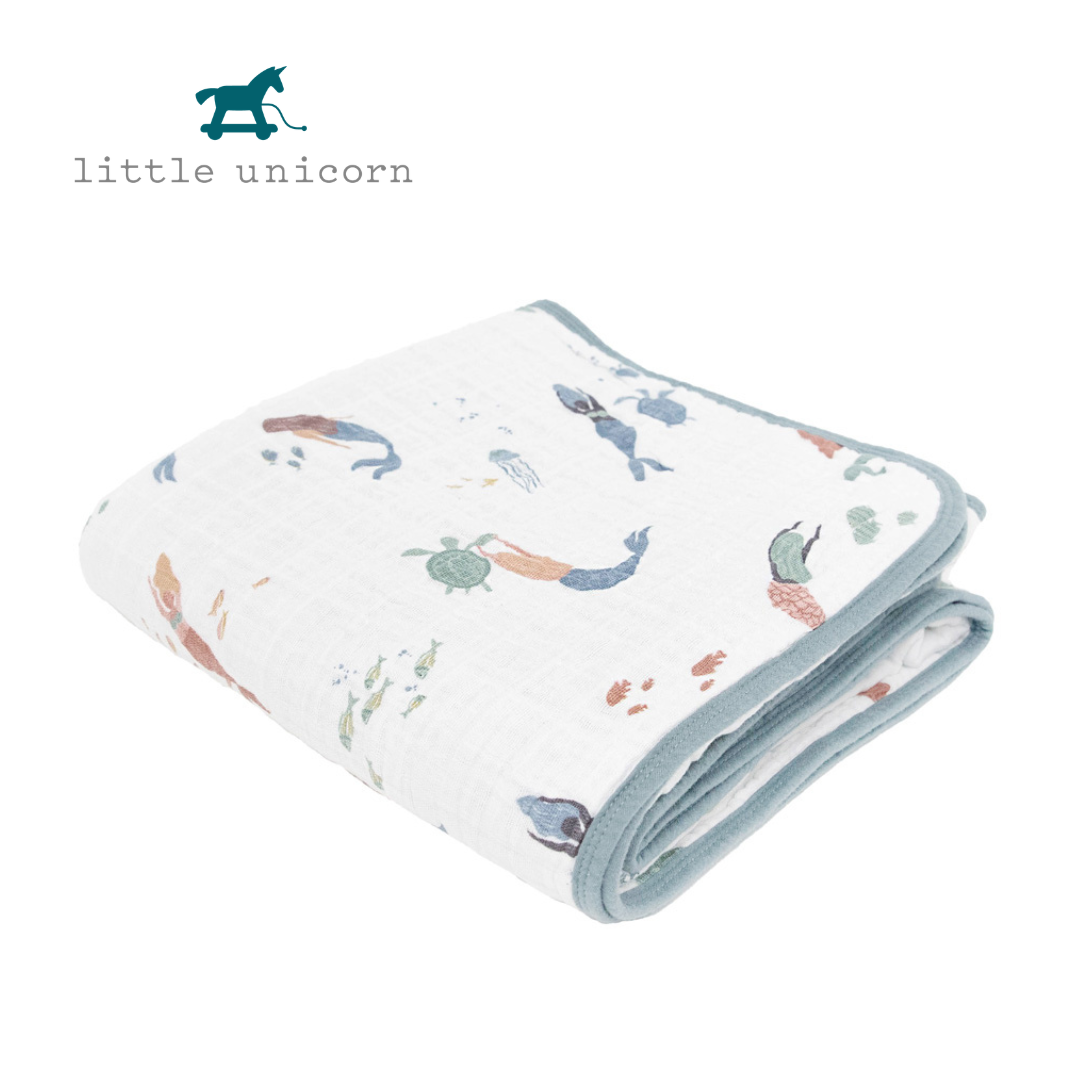 Little Unicorn 純棉四層紗布毯 (多款可選)