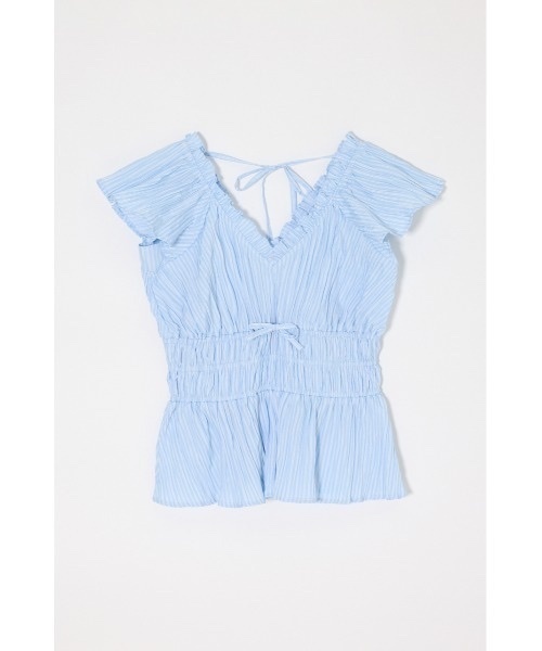 MOUSSY / WRINKLE RUFFLE SLEEVE Blouse
