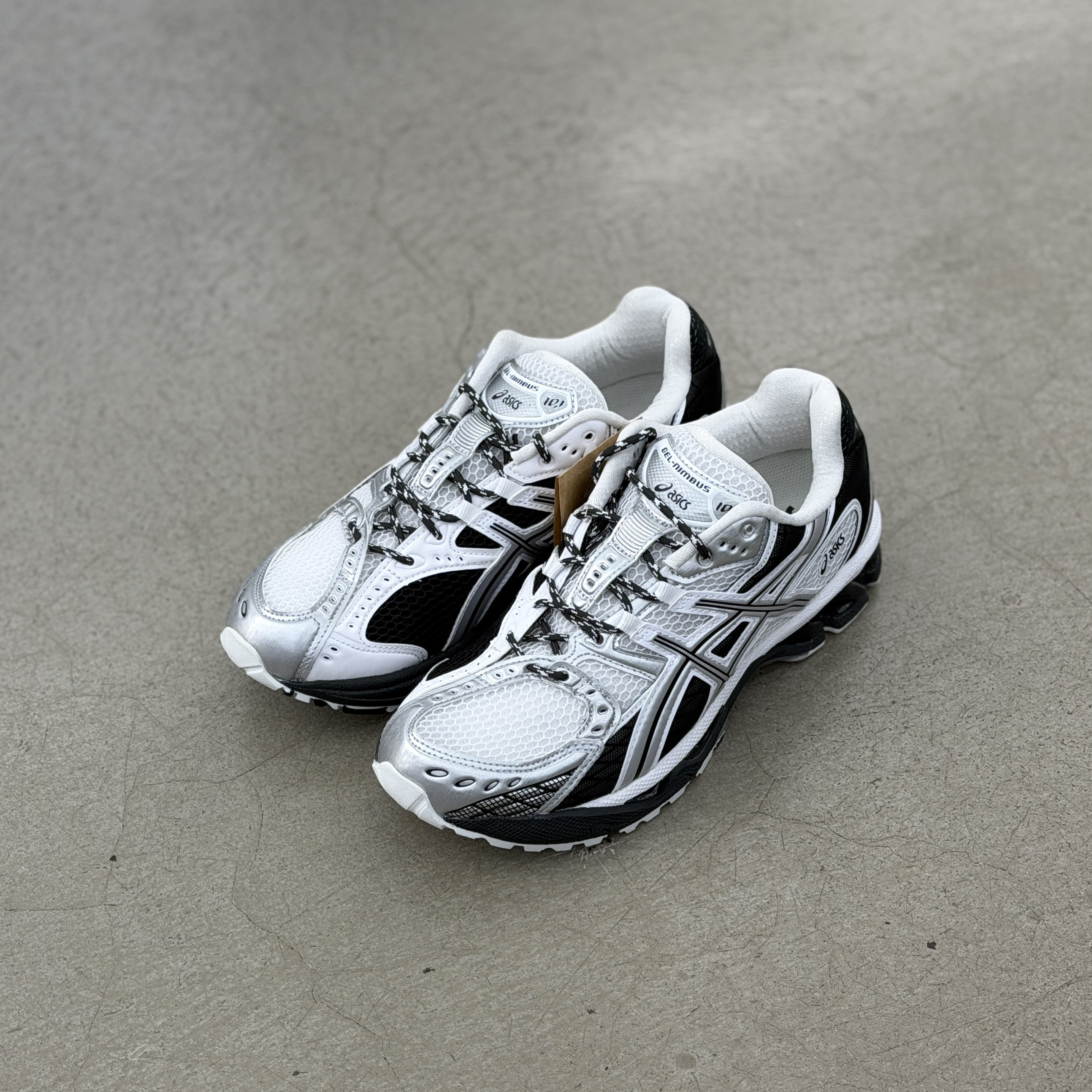 ASICS Gel-Nimbus 10.1 White Pure Silver Black | 1203A543-113