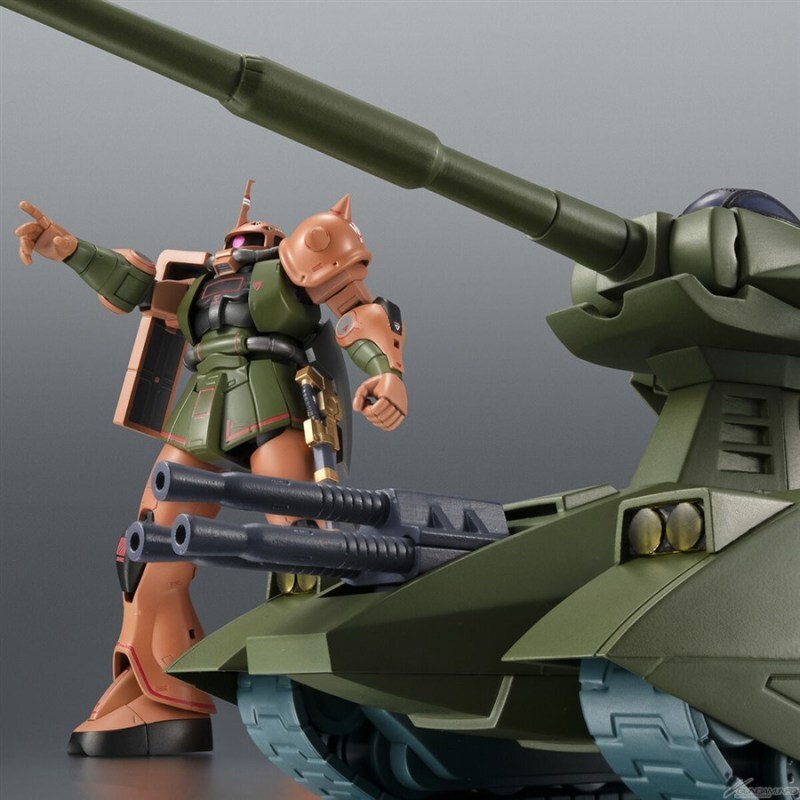 萬代 ROBOT魂 MS-06FS 卡爾瑪專用薩克Ⅱ＆馬傑拉戰車 地球降落作戰套裝(ver. A.N.I.M.E.) 可動完成品