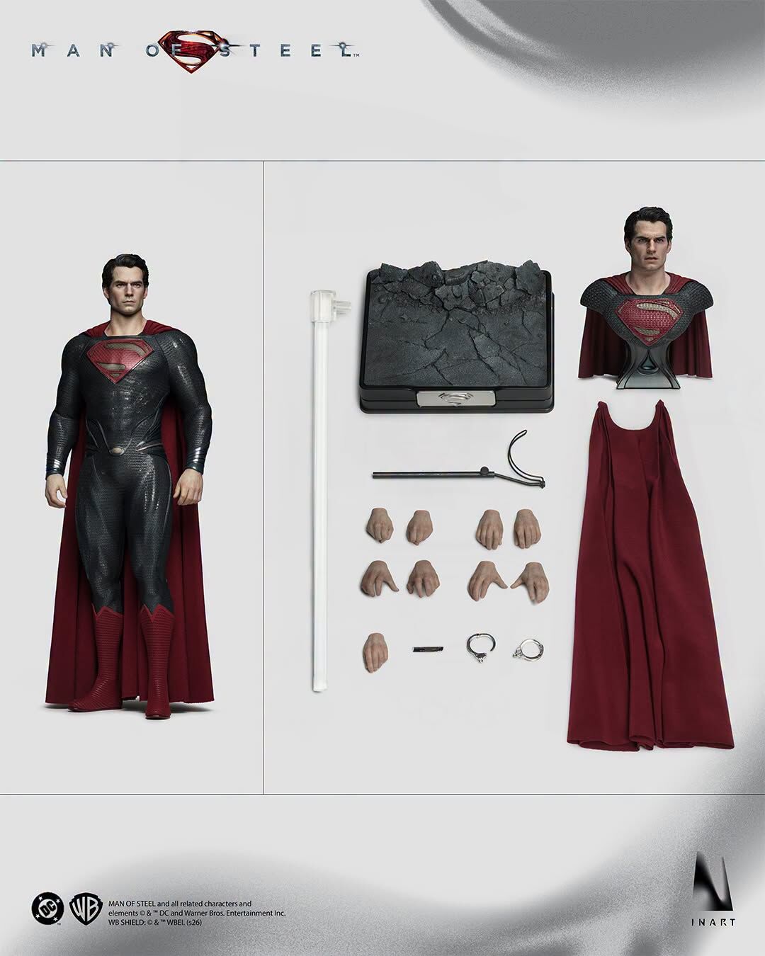 (預訂) INART - Man of Steel - Superman 鋼鐵英雄 超人 1/6 Collectible Figure