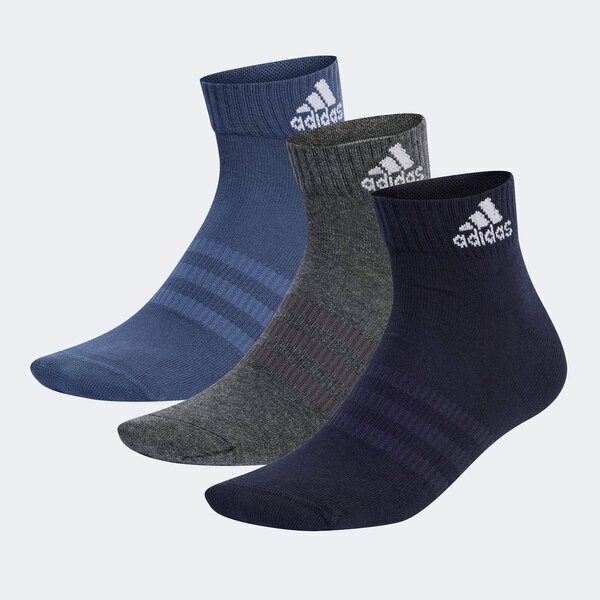 Adidas T Spw Ank 3p IP0405 男女 短襪 腳踝襪 運動 休閒 足弓支撐 3雙入 黑灰藍