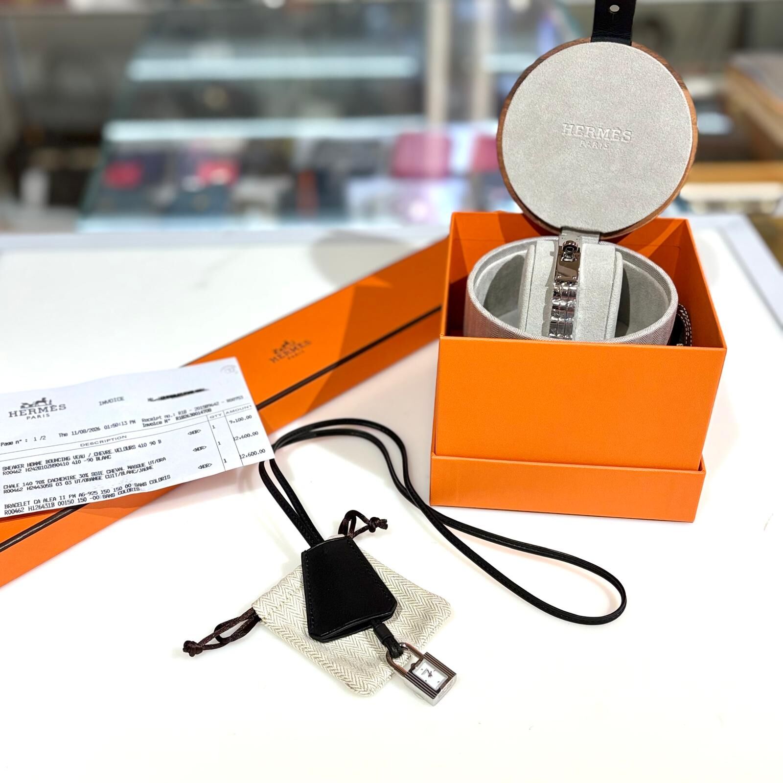 全新HERMES手環/手錶 Kelly watch, Mini model, 16 mm W408485WW00 銀色白面 #BRAND NEW #香榭站正品