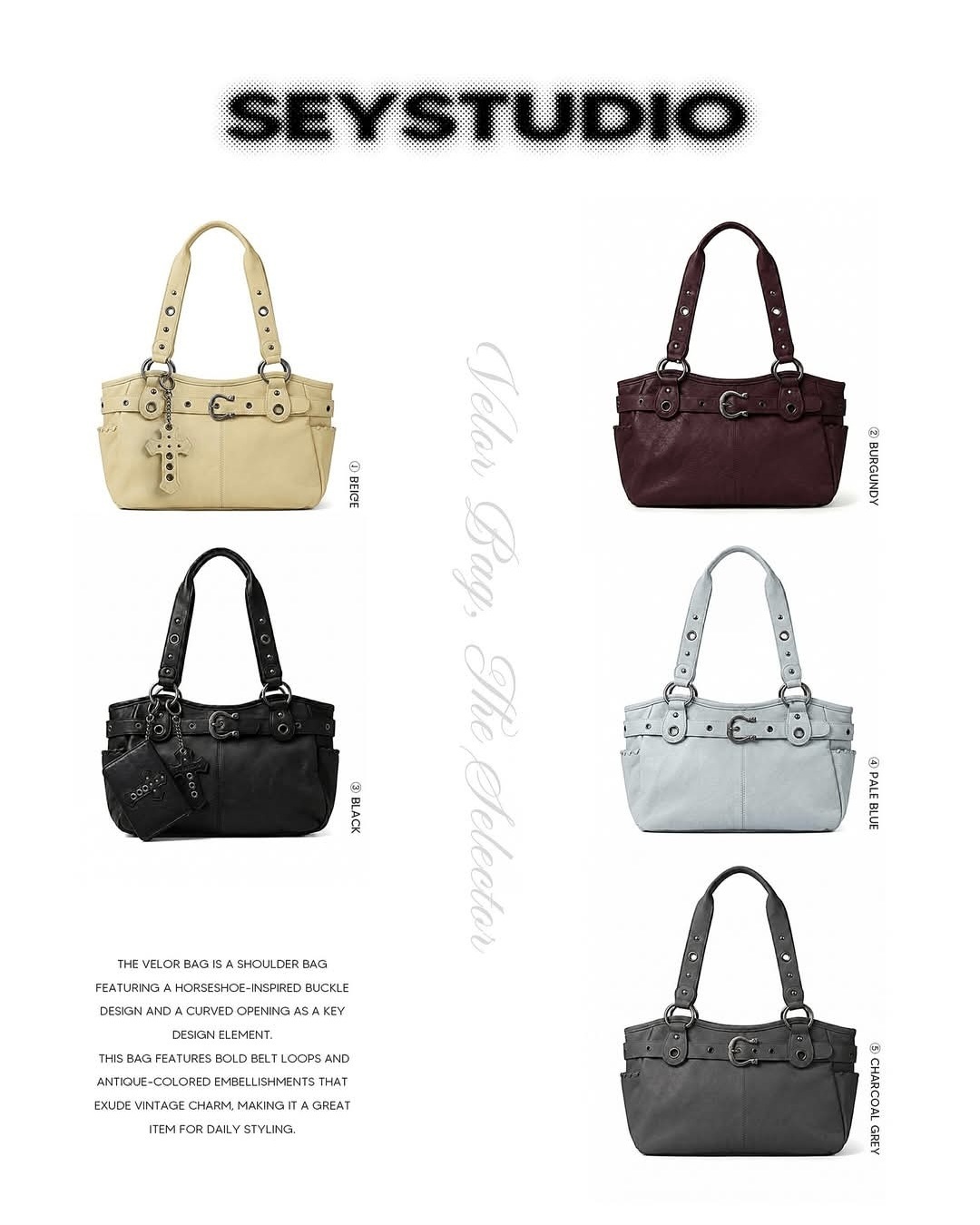 SEYSTUDIO Velor Bag
