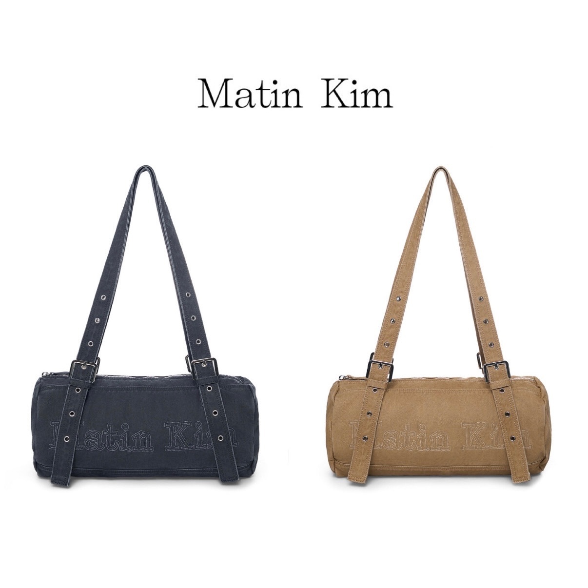 【隨時截單！品牌新品限時77折優惠預訂】MATIN KIM VINTAGE WASHED COTTON DUFFEL BAG（2色）