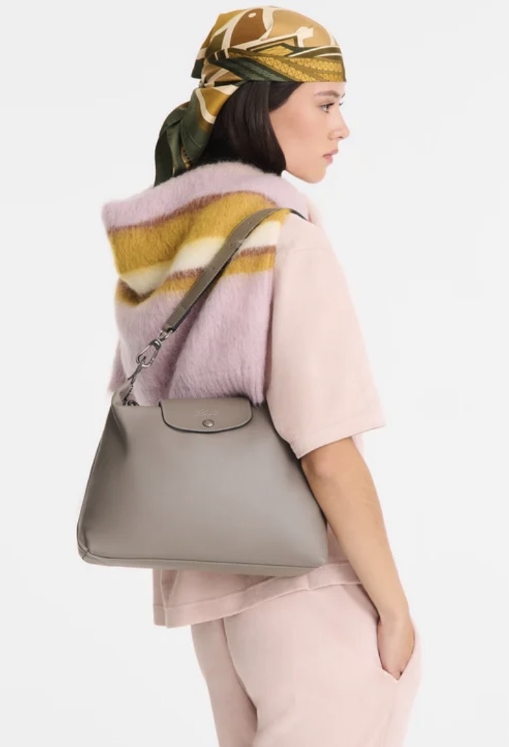 【6色入】Longchamp Le Pliage Xtra Leather Hobo Medium Celadon 單肩包 中號