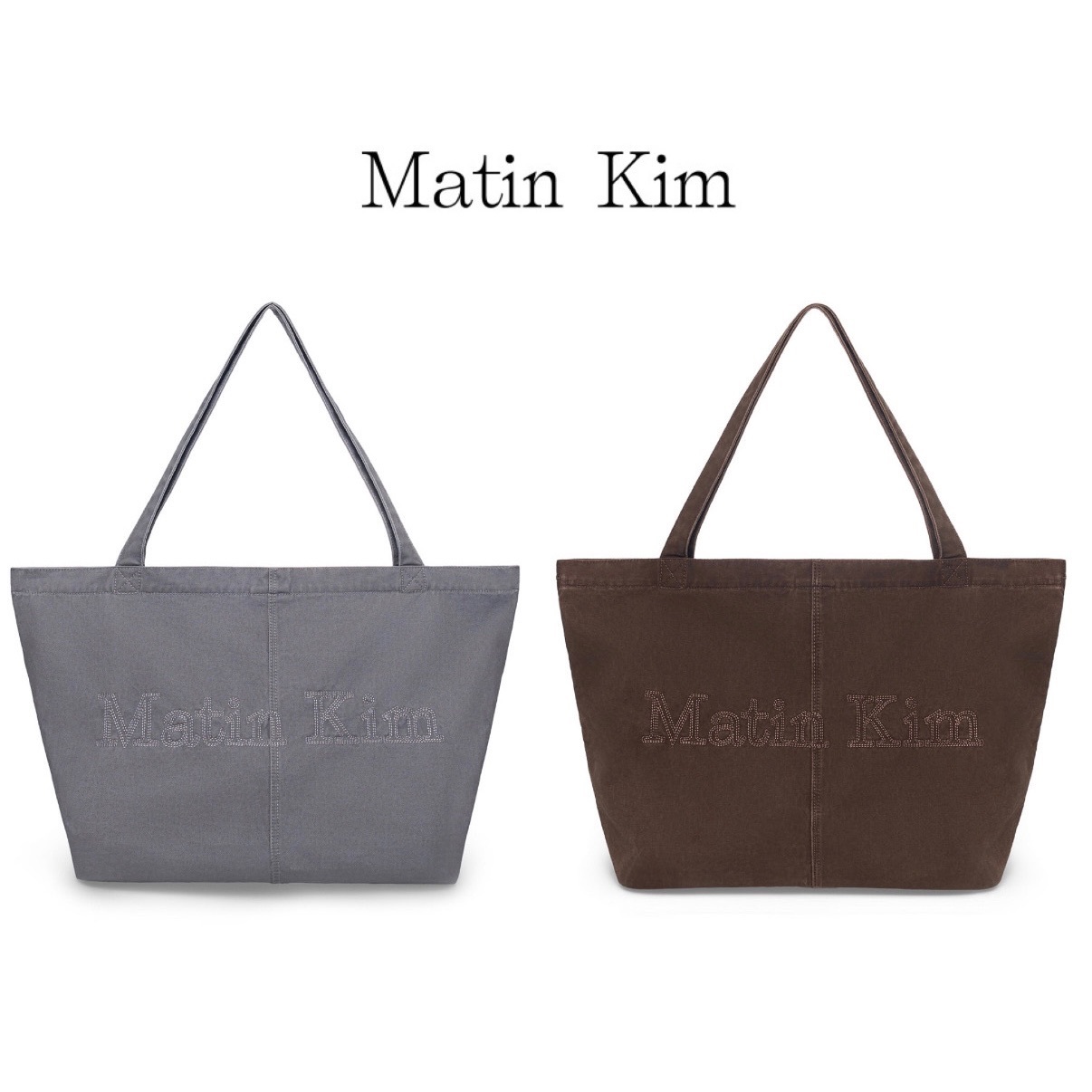 【隨時截單！品牌新品限時7折優惠預訂】MATIN KIM VINTAGE WASHED COTTON SHOULDER BAG（2色）