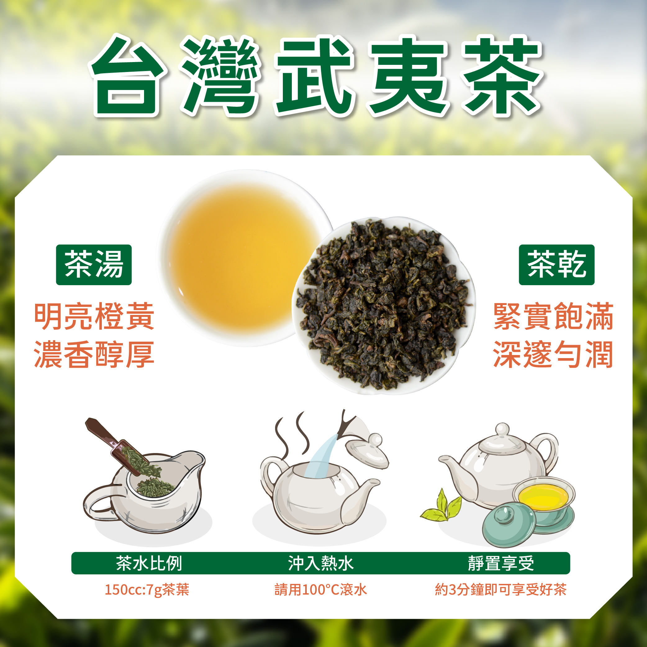 台灣武夷茶｜香醇甜潤、甘甜有韻