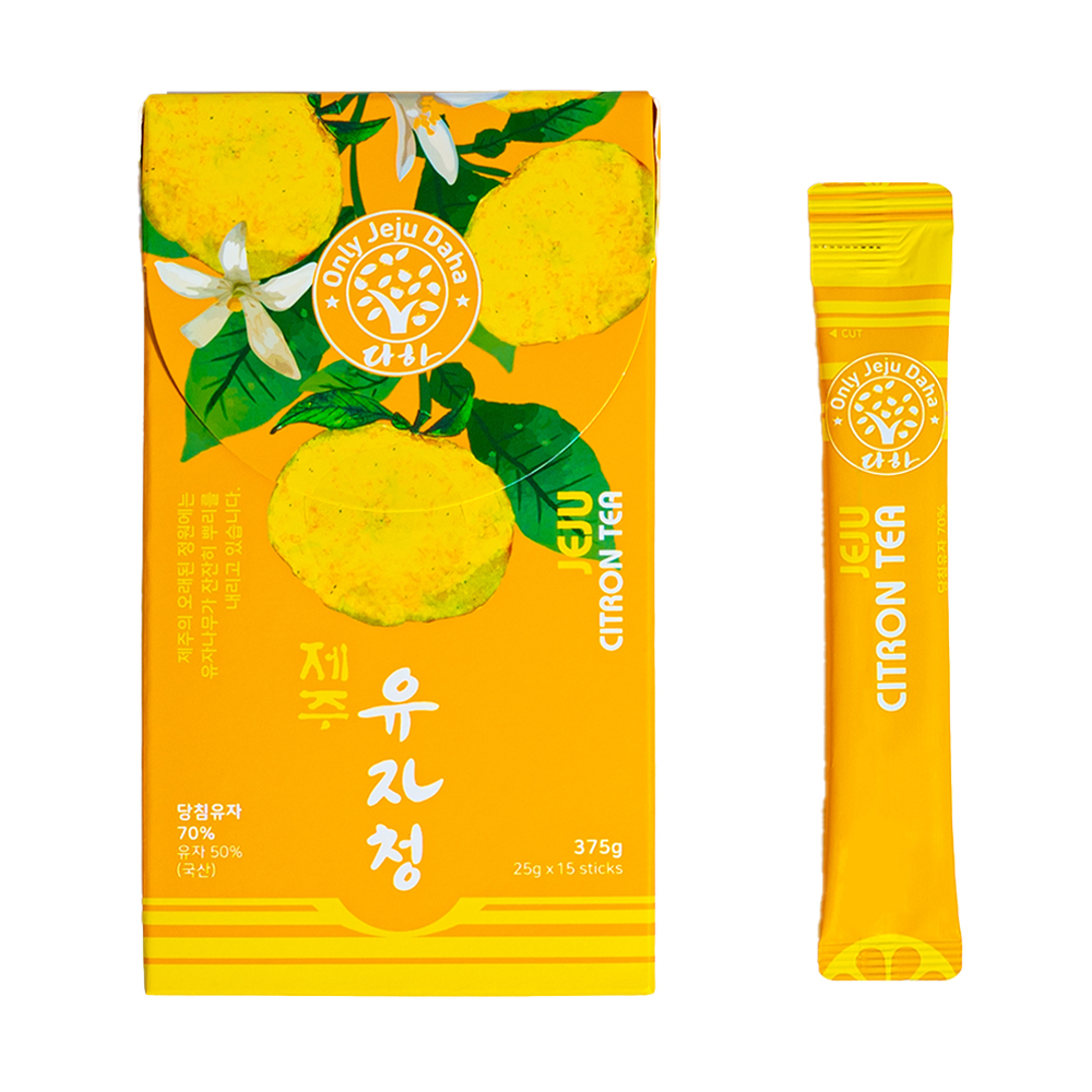 【BK SHOP】濟州特產-柚子茶(隨手包)375G(25G*15包)