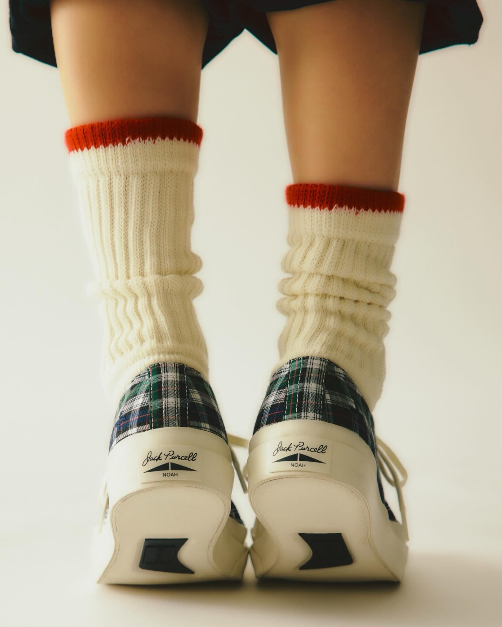 預購┃日本 CONVERSE x NOAH JACK PURCELL 1935 聯名 格紋 開口笑