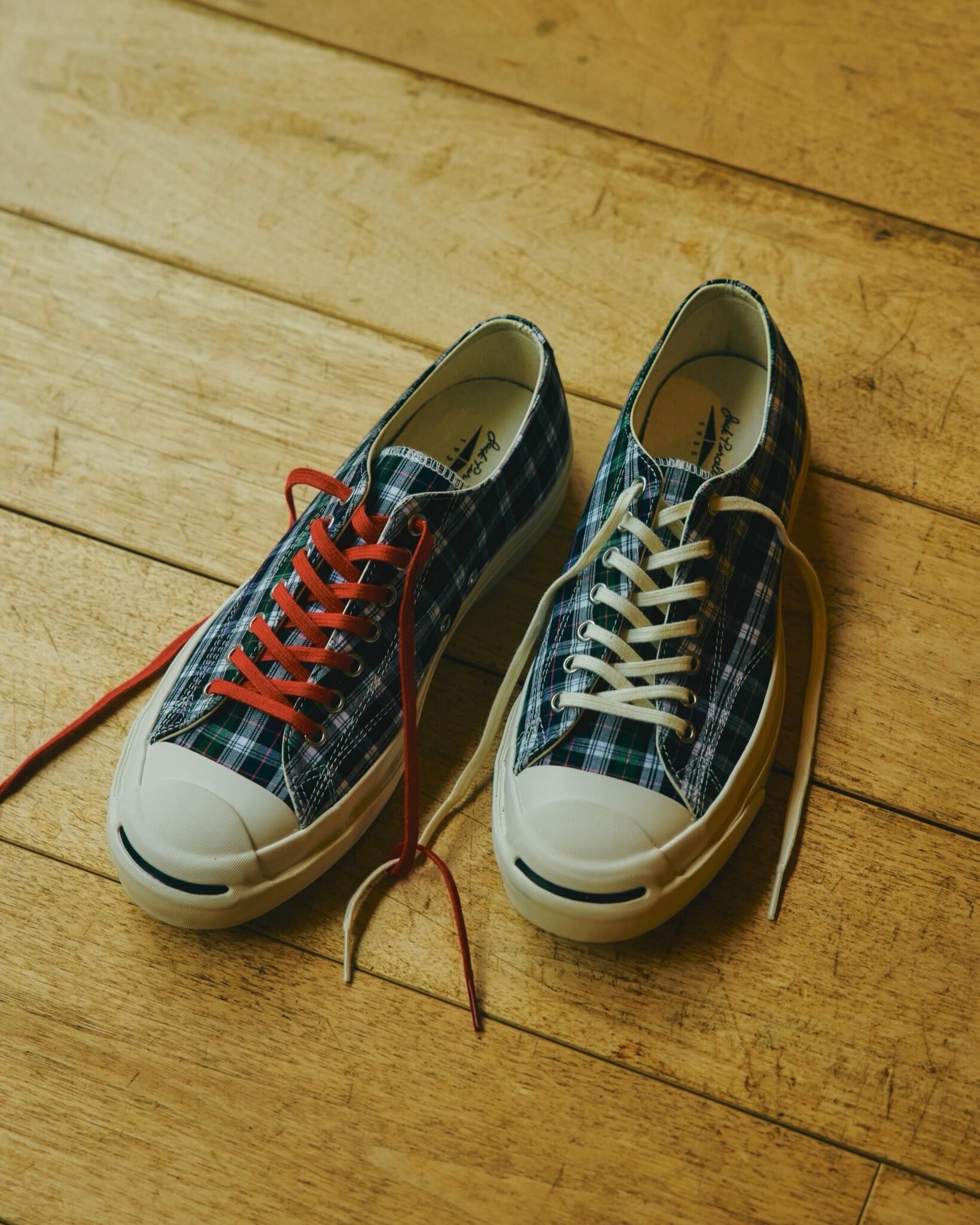 預購┃日本 CONVERSE x NOAH JACK PURCELL 1935 聯名 格紋 開口笑