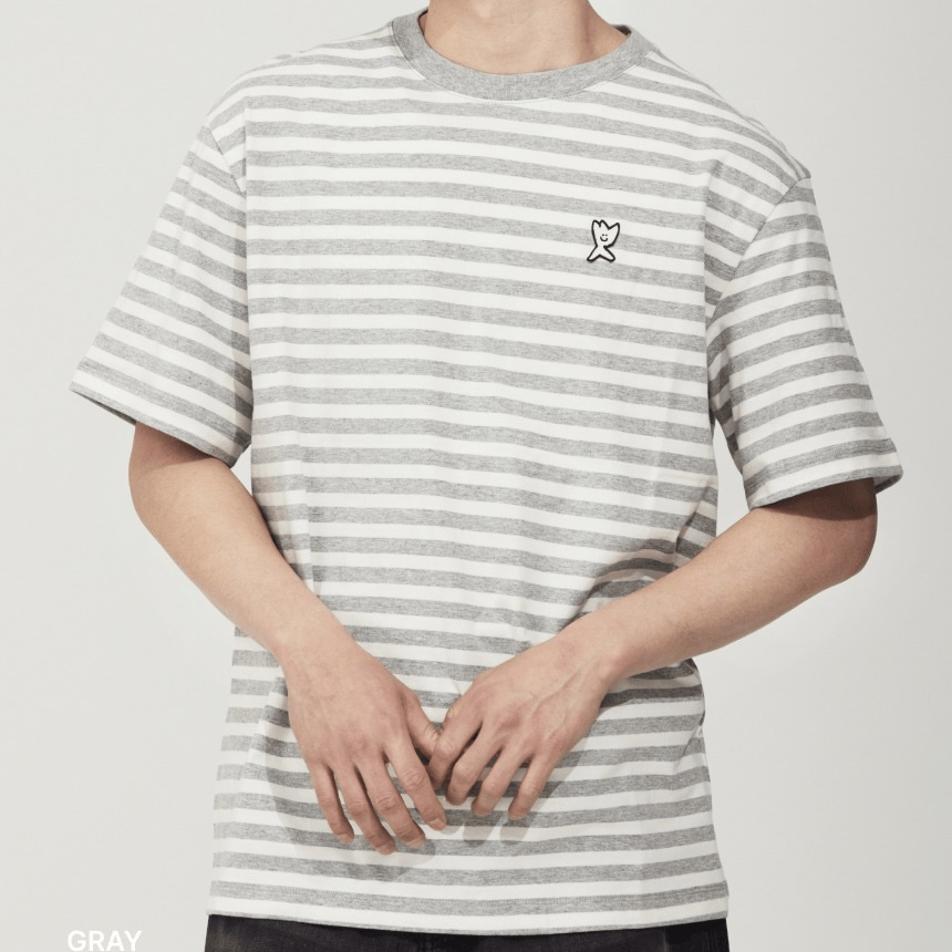 Wacky WiLLy｜Basic Striped Short-Sleeve T-Shirt [3 colors] WW173