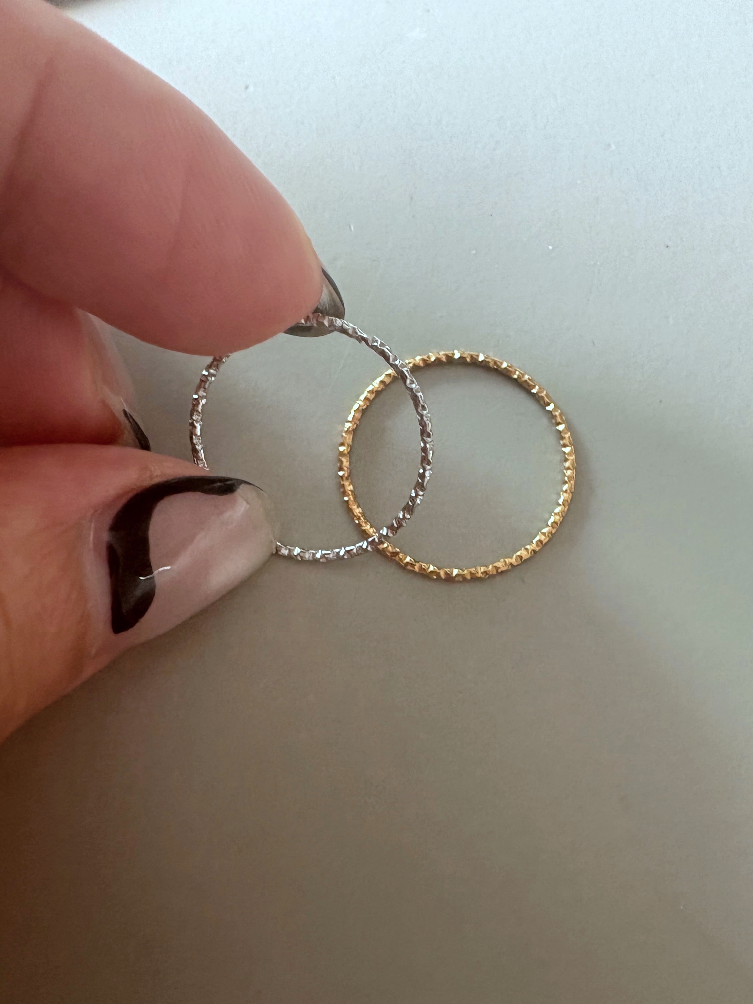 sparkle skinny ring