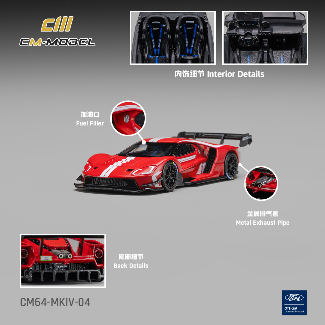 預訂:1/64 CM Model Ford GT Mk IV Rangoon Red (CM64-MKIV-04)