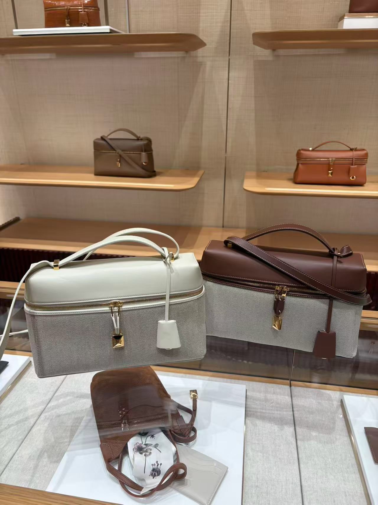 【2色入】Loro Piana Extra Bag L27  帆布 手袋 單肩袋