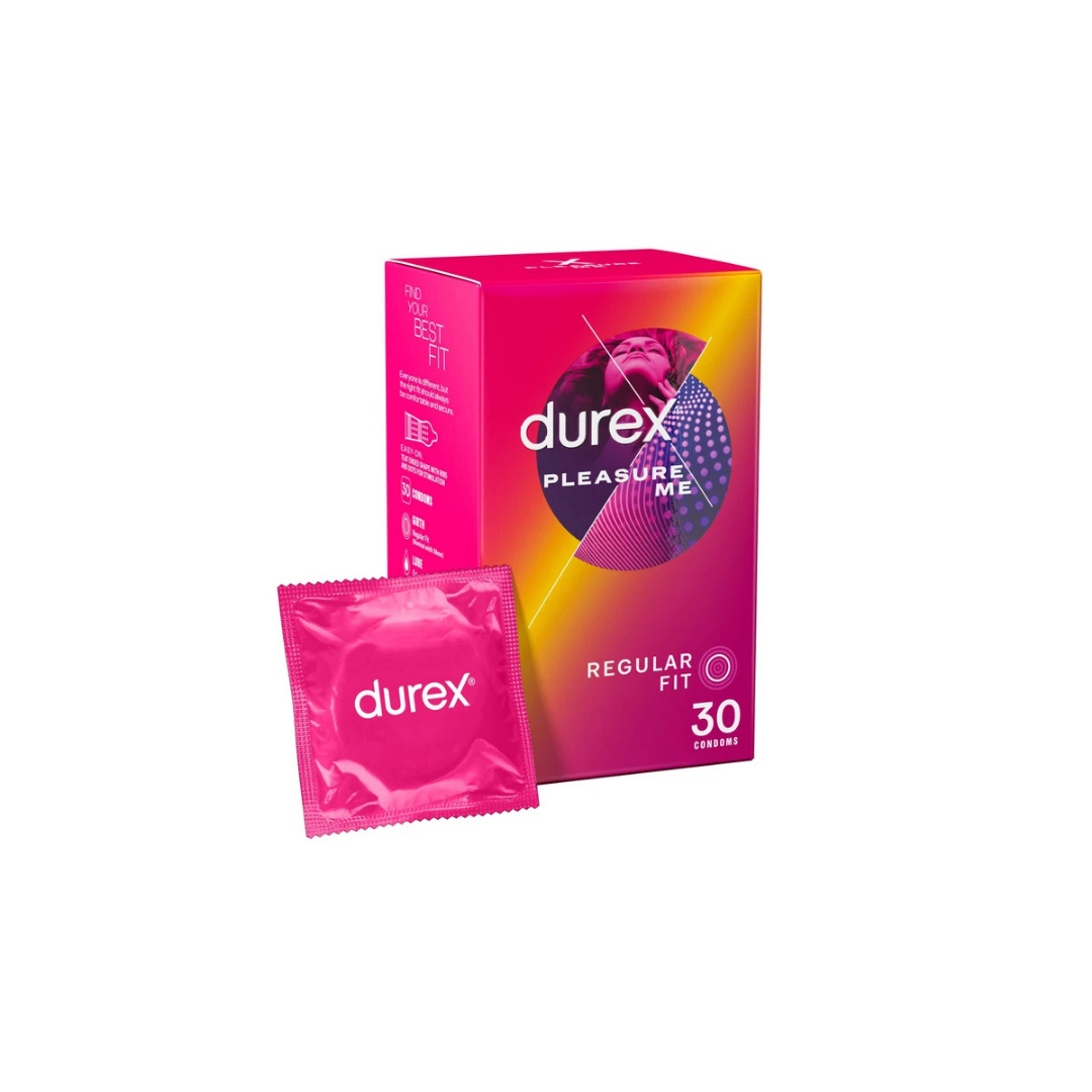Durex Pleasure Me dotted & Ribbed 30's Pack Latex Condom