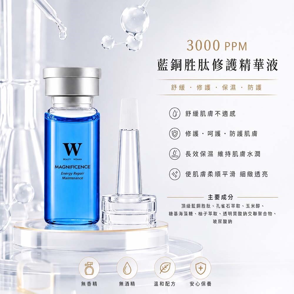 3000 PPM藍銅胜肽修護精華液