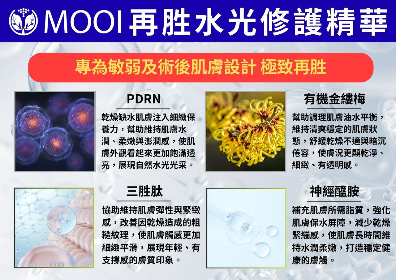 DL015 MOOI 再胜水光修護精華 10MLx3
