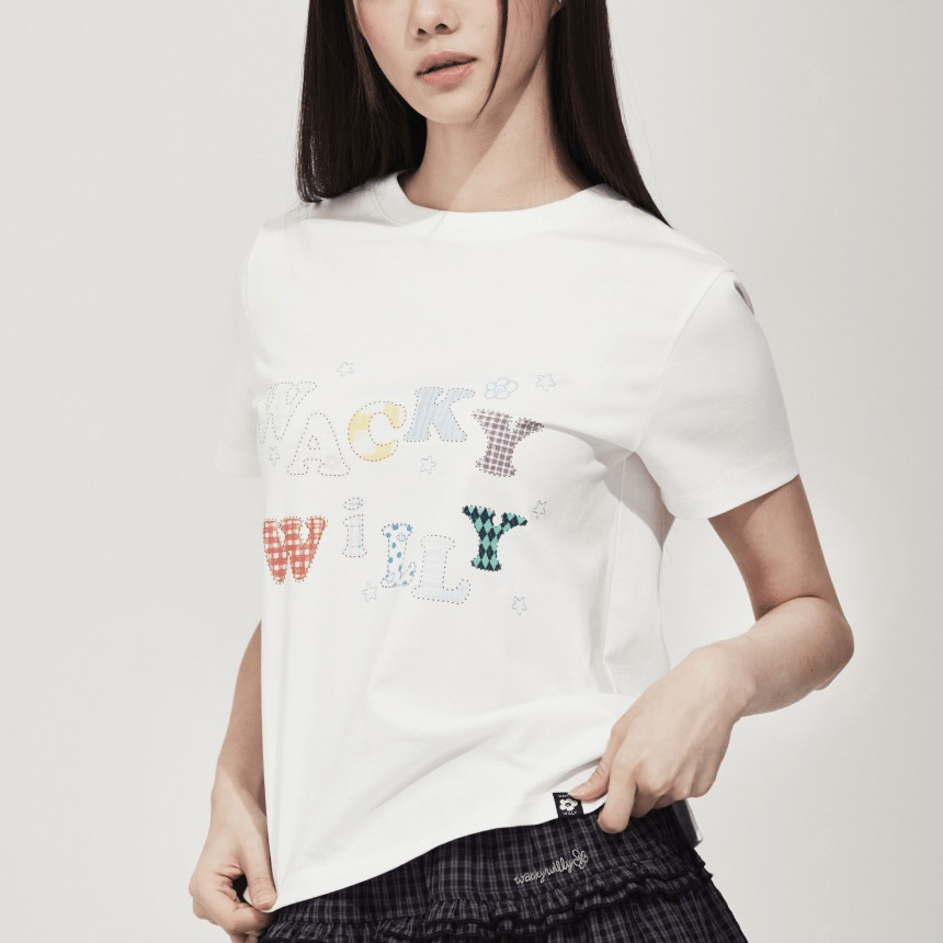 Wacky WiLLy｜Women's Lettering Graphic Short-Sleeve T-Shirt