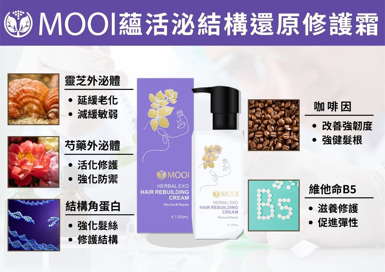 DL011 MOOI 蘊活泌髮結構還原修護霜 200ML