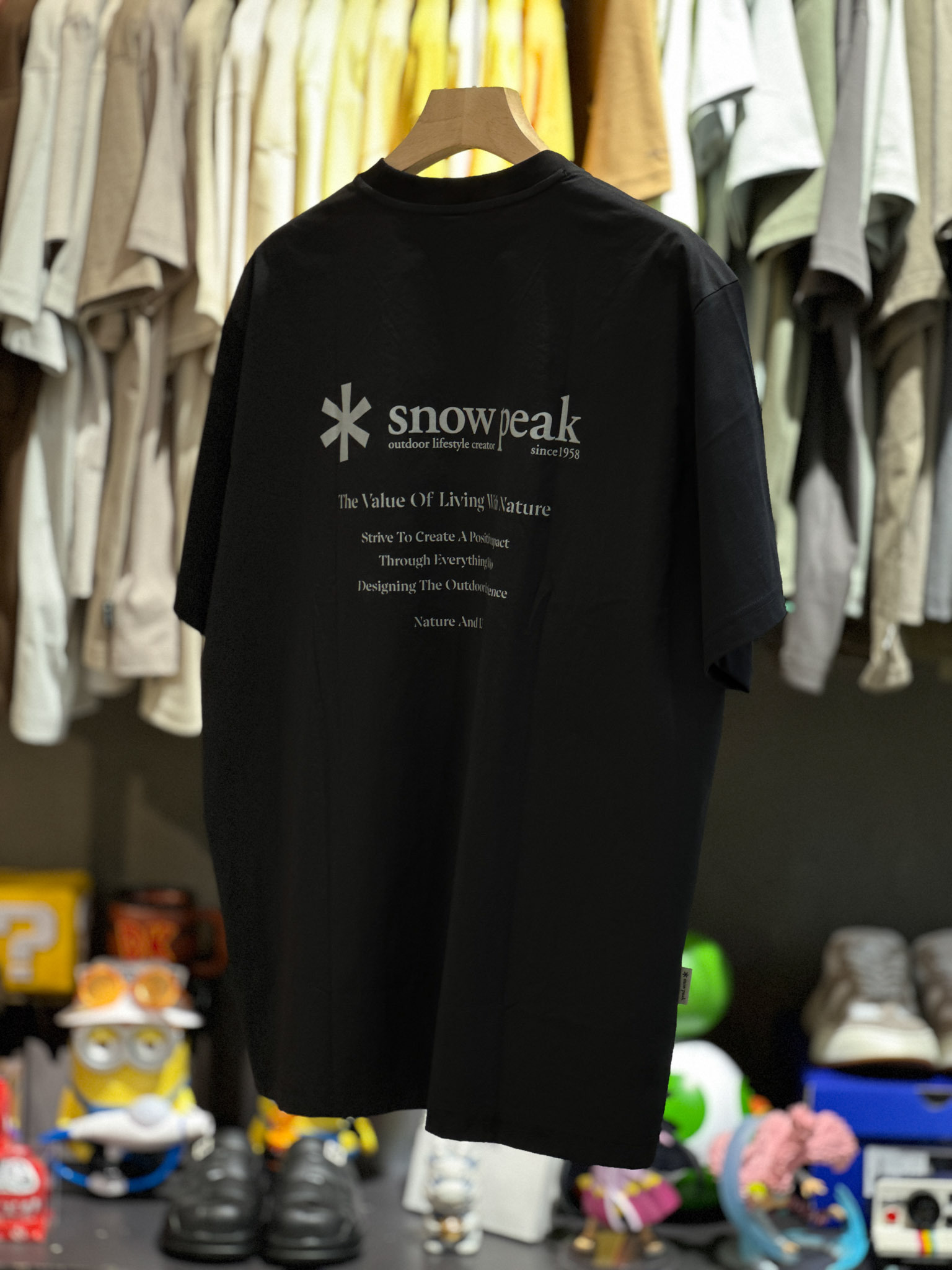 Snow Peak Clend Hybrid Short Sleeve T-Shirt 26SS 背後標語 印花 涼感 短tee S26MMDTS56