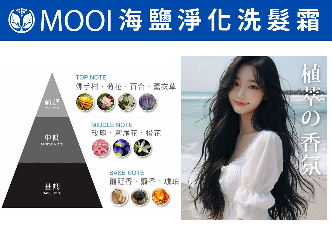 DL013 MOOI 海鹽淨化洗髮霜 250G***消除頭臭味***