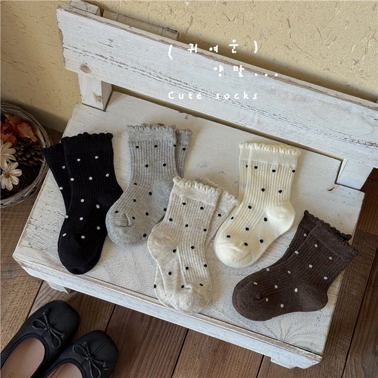 🧦 SOCKS  ⊙ 花邊 點點 襪子組 ♡̴