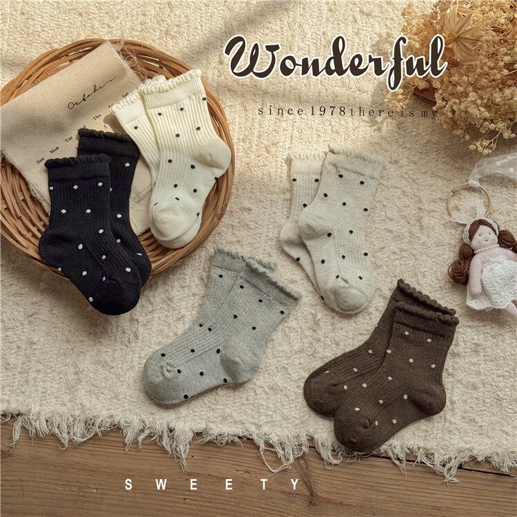 🧦 SOCKS  ⊙ 花邊 點點 襪子組 ♡̴
