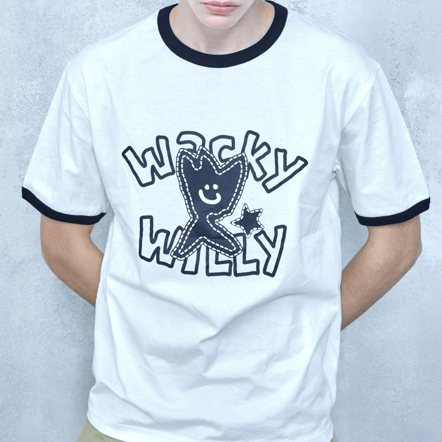 Wacky WiLLy｜kiky Ringer Short-Sleeve T-Shirt [3 colors]
