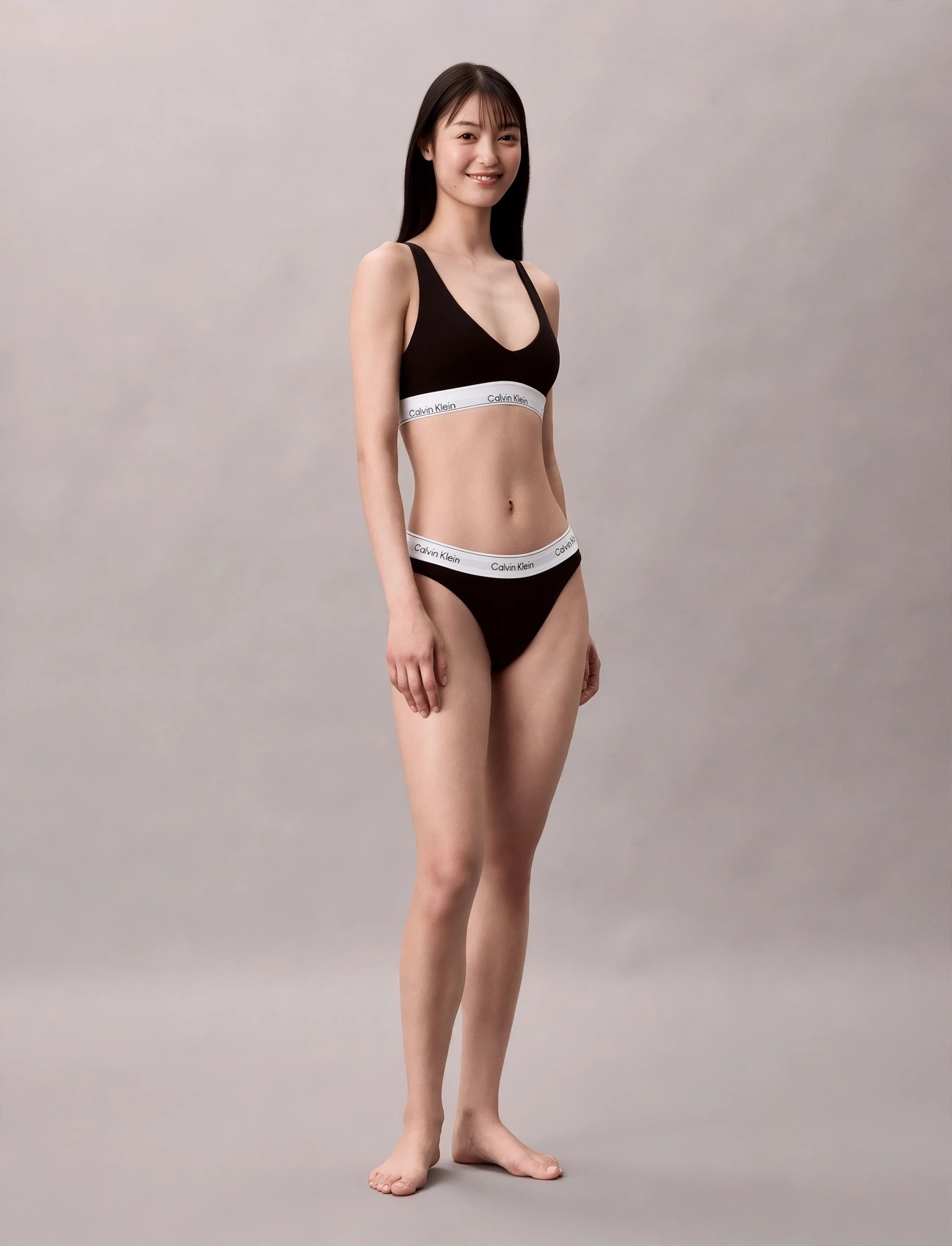Calvin Klein Icon Cotton 黑色輕薄襯墊無鋼圈內衣 (QF7586E/QF8503)