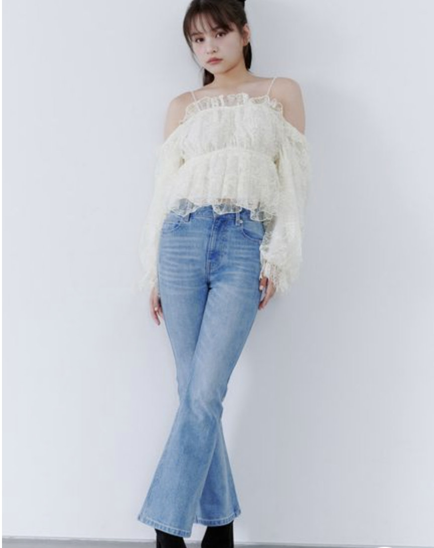 [預購]SNIDEL UP LIFT DENIM 顯腿長喇叭牛仔褲