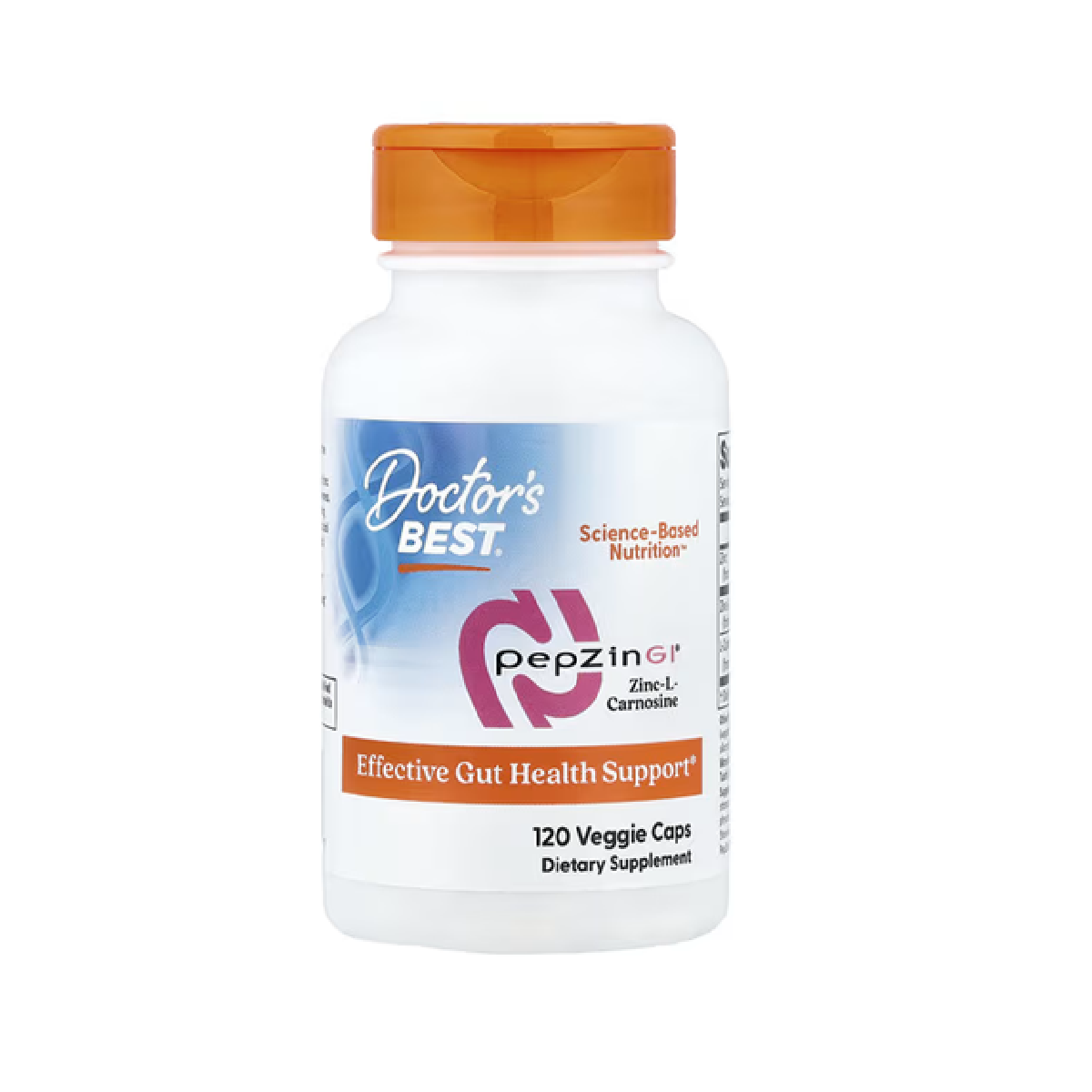 [預購] PepZin GI® 鋅肌肽複合物 120粒 Doctor's Best Zinc Carnosine