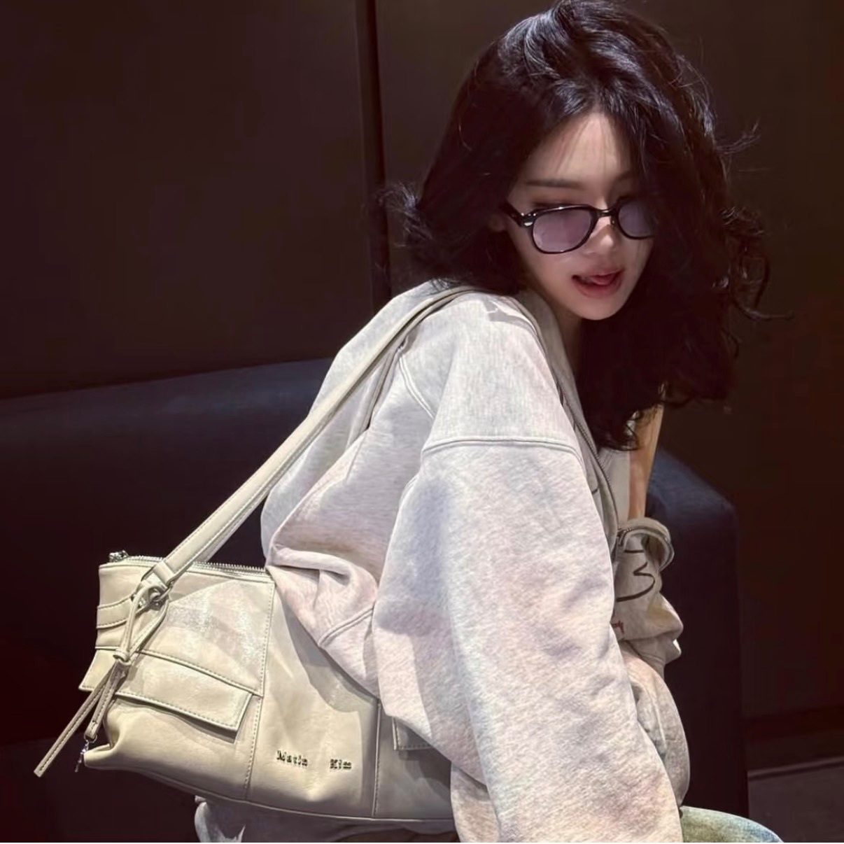 【隨時截單！限時優惠預訂】MATIN KIM WIDE NEMO SHOULDER BAG（2色）
