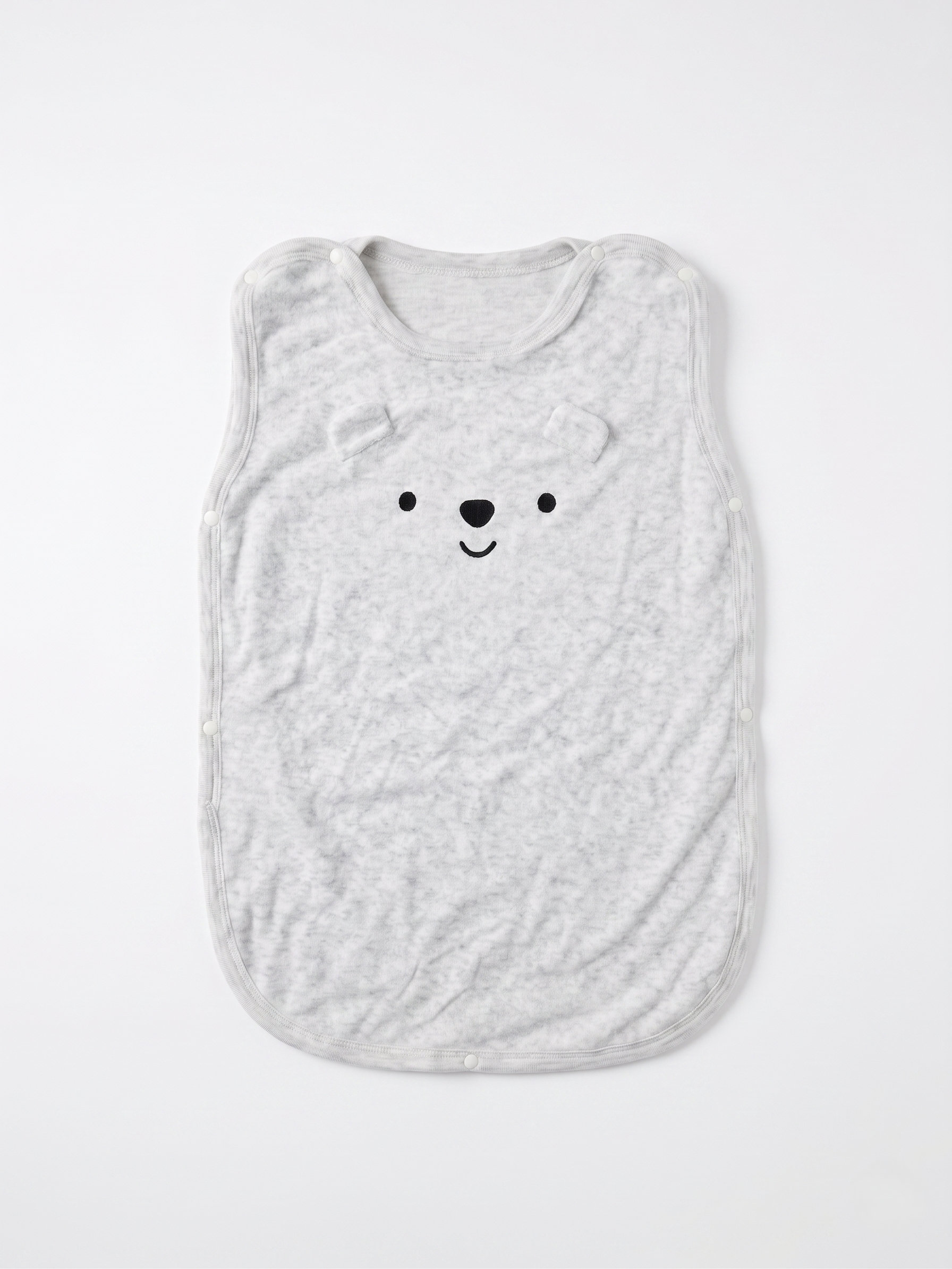 【Nishimatsuya】Soft Pile Baby Sleeper Size S (0-3 Years) - Bear