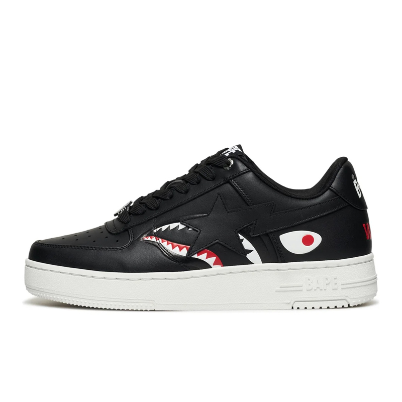 A BATHING APE® BAPE STA Shark M2 "Black" 鯊魚 黑 流星鞋 男鞋 1K80191307-BK [台灣現貨]