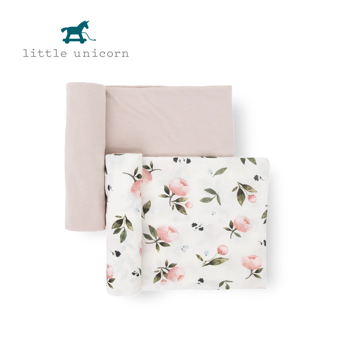 Little Unicorn 絲柔超彈包巾兩入組 (竹纖維涼感 多款可選)