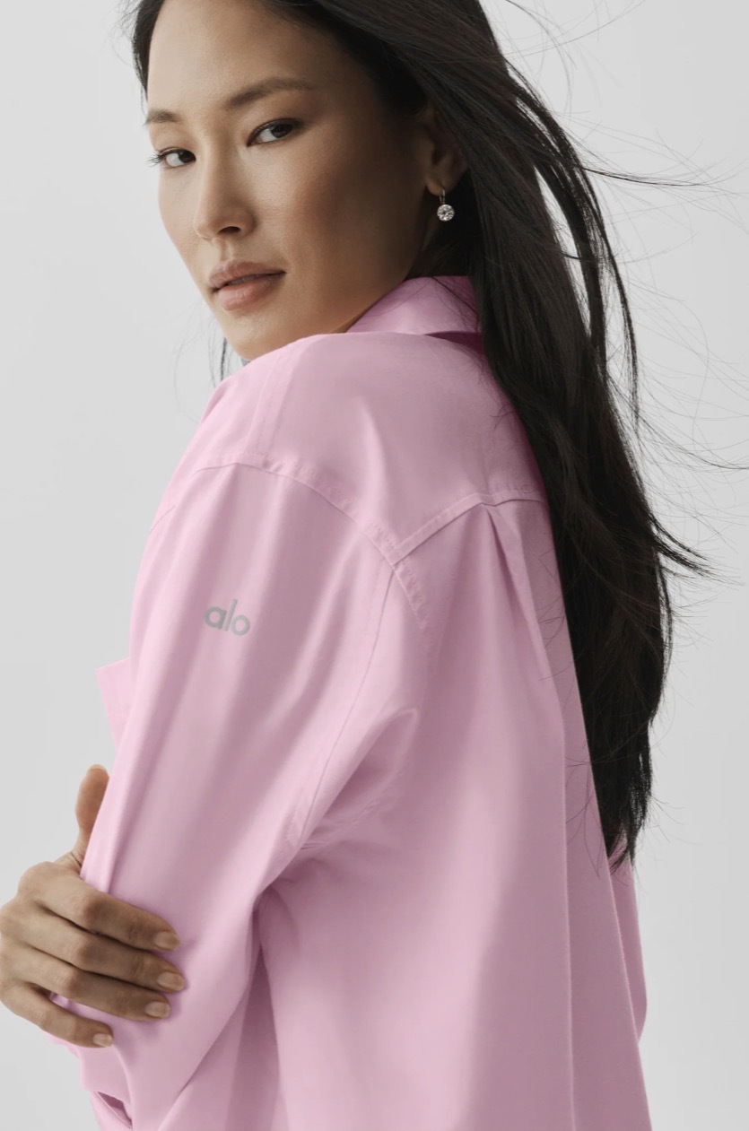 【4色入】Alo yoga Cotton Real Deal Button Up Long Sleeve 純棉極簡排扣長袖襯衫