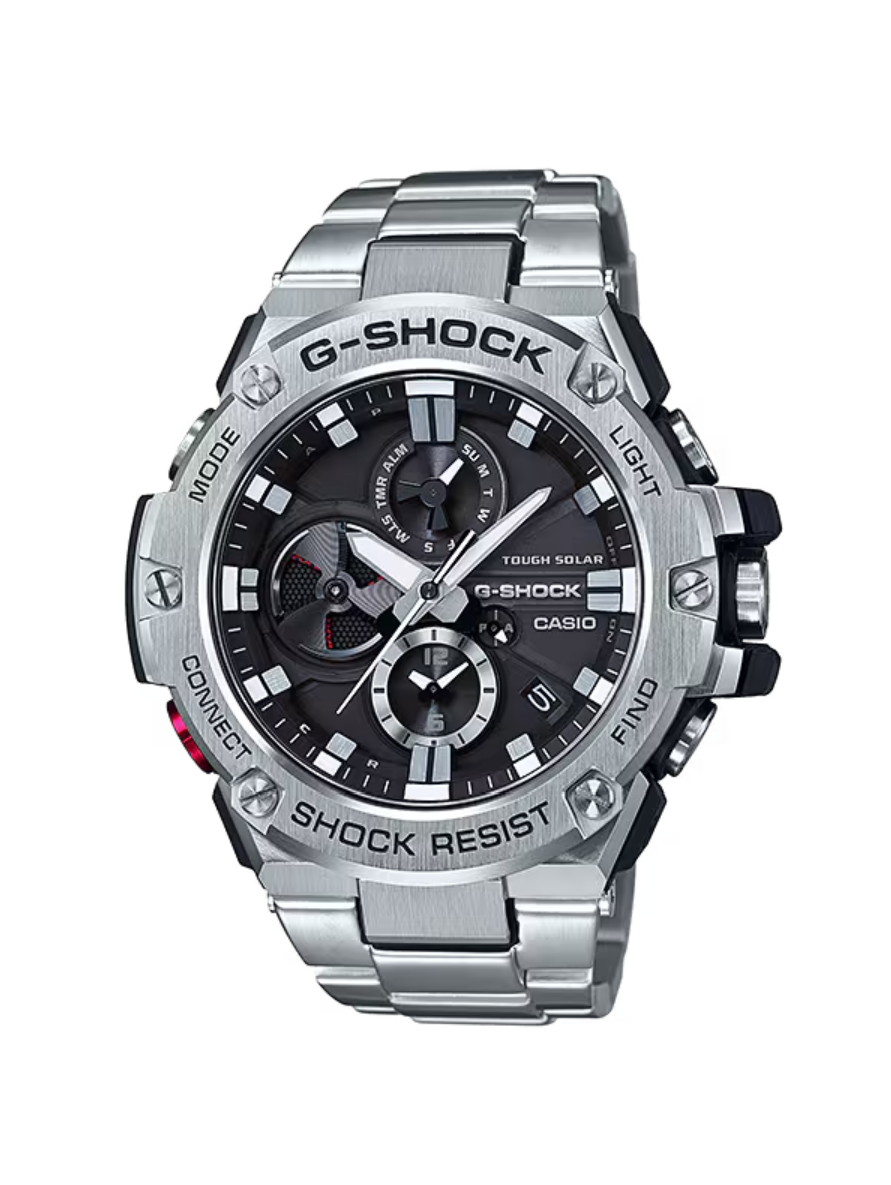 G-Shock 53.8mm 第一代全不鏽鋼大直徑黑色 GST-B100D-1A